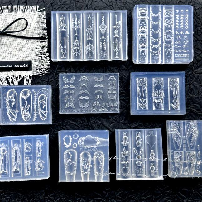 3D Angel Wings & Mermaid Mold for DIY Nail Art and Home Decor