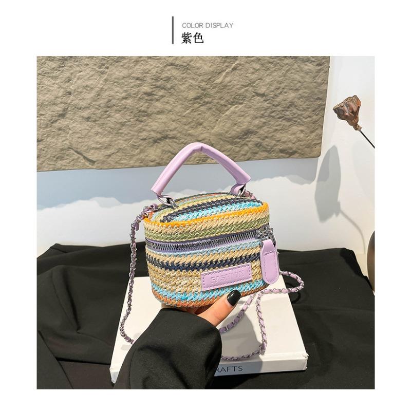 Sac à main - Sac seau bandoulière pour femme - Sac tissé haut de gamme, de niche pour femme