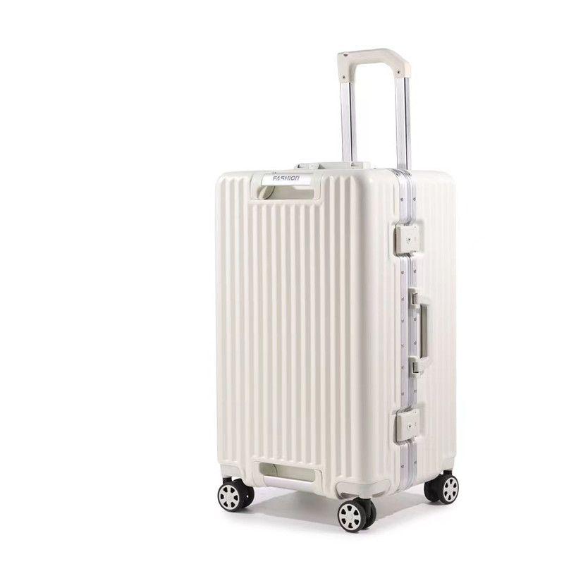 2025 Women's Large Capacity Trolley Suitcase - Aluminum Frame, Combo Lock, Silent Universal Wheels, Fashionable Travel Case