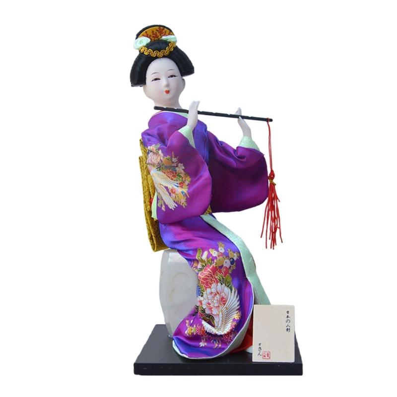 12Inch Handmade Kimono Dolls Ornamentation Ideal For Japanese Cuisines Restaurants And Home Room Authentics Decors