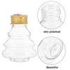 5/10PC Christmas Tree Hanging Candy Bottle Party Transparent Plastic Candy Jar Decor  New Year Decor Xmas Beverage Bottle