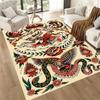 Tattoo Style 12 Carpet Suitable for Entryway Bedrooms Foyer Decorate Room Antislip Carpet Decorate Offices Perfect Birthday/Christmas Gift Idea