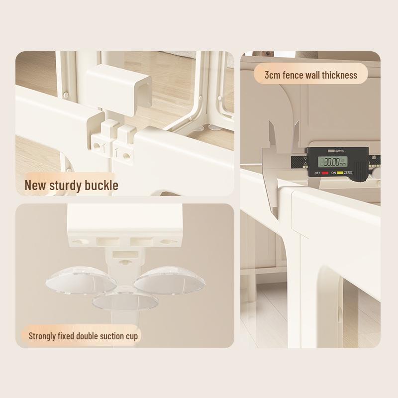 Gard Interior din Acril Transparent pentru Câini Mici - Incintă de Siguranță & Casuță pentru Câini