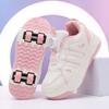 Children's runaway shoes double wheel girls breathable roller skates students outdoor sports skating
