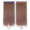 Synthetic Hair Extension Clip Ins One Piece With 5clips Long Straight Hair Brown Blonde Color For Women Daily Use