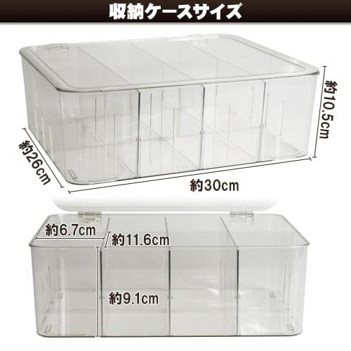 No-brand Large Capacity Card Case, Trading Card Case, Trading Card Collection, Customizable Dividers, Lid Included, Transparent, Anti-Stain, Horizonta