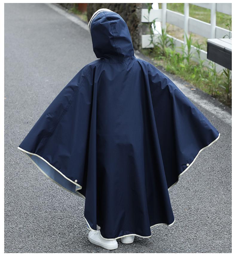 Children's cape, bicycle raincoat, female adult hiking backpack, mountain climbing and cycling waterproof windbreaker, raincoat