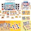 Wooden Animal And Fruit Matching Game For Early Learning And Cognitive Development