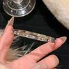 Starry Sky Silver Titanium Steel Bracelet for Women - High-End, Versatile, Full Diamond, Non-Fading Fashion Accessory