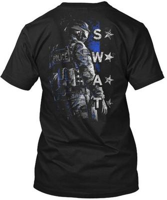 Swat Policial - Camiseta Na Hecha en EE. UU. Tallas S a 5XL Camiseta Unisex
