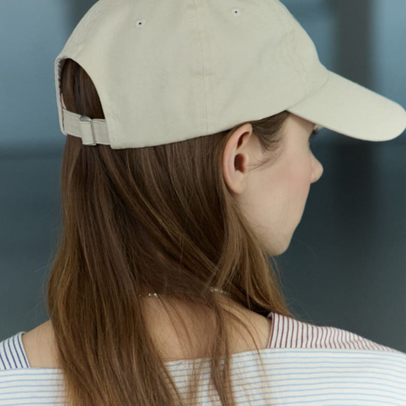 NONLOCAL Logo Embroidery Ball Cap - Beige