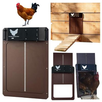 Automatic Chicken Coop Door Opener Upgrade ABS House Gate Sense Control Waterproof Pet Flap Accessories Battery Powered