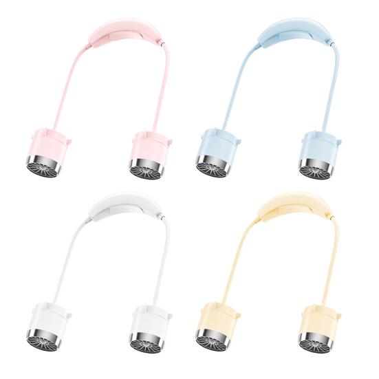 Portable Neck Fan 1-100 Speed Rechargeable Quiet Hands Free USB Fan Flexible Wearable Cooling Personal Fan for Outdoor Travel Office