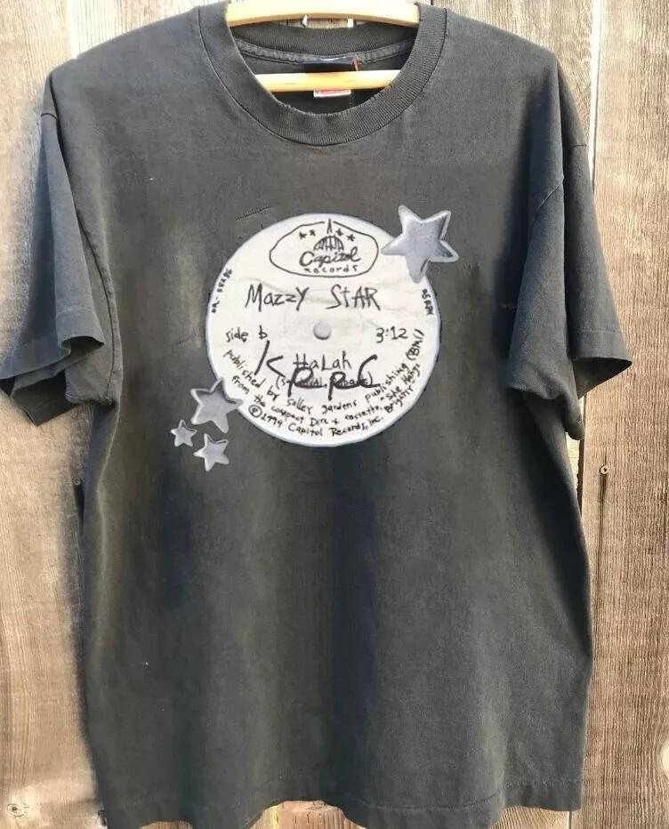 Mazzy Star Shirt Mazzy Star Retro Charcoal Reprint Tshirt Unisex S5XL Unisex T-Shirt XXL
