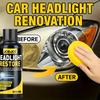 Professional Headlight Restoration Agent - Removes Yellowing, Oxidation and Haze - Lens Polishing and Grinding Material - Effect