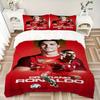 Ronaldo'S Soccer Legend Print 3Pcs Bedding Setduvet Cover With 2 Bedropillowcase Home Birthday Gift