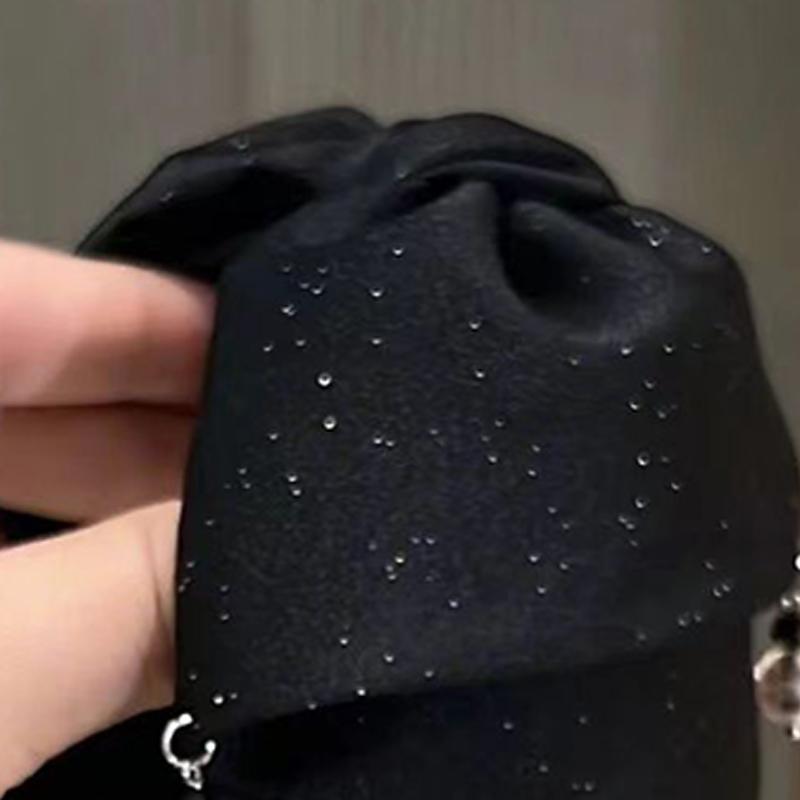 Multi-Layer Bow Bead Ponytail Clip Women French Elegant Hair Clips Hair Accessories