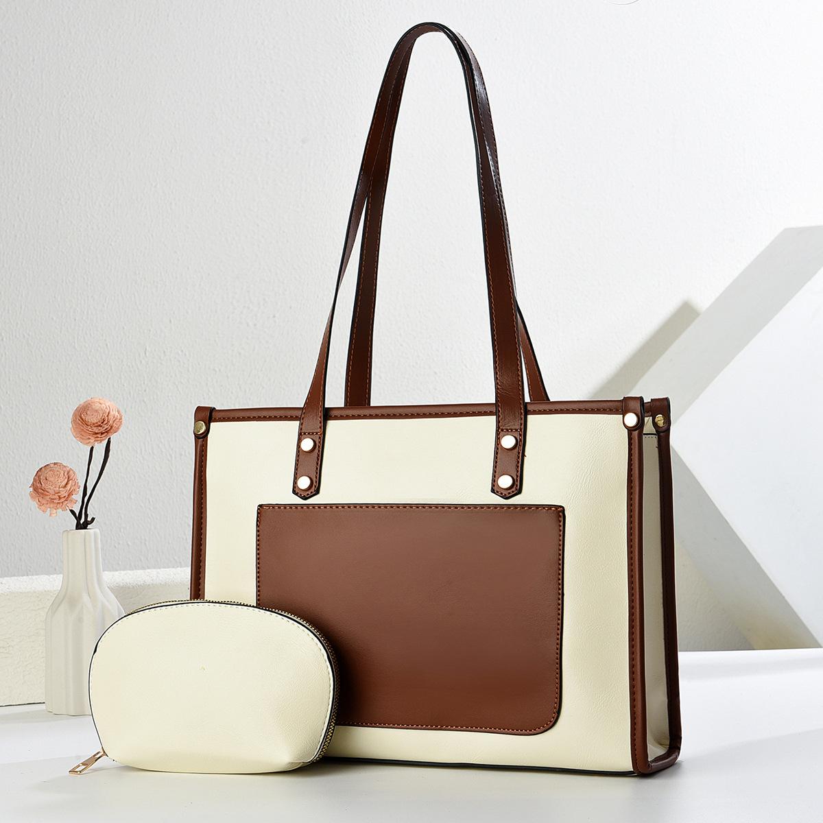Large capacity tote bag, atmospheric fashion shoulder bag, high-end texture underarm bag, casual women s bag 31*10*25