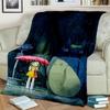 My Neighbor T-Totoro Anime Cartoon Blanket,Soft Throw Blanket for Home Bedroom Bed Sofa Picnic Travel Office Cover Blanket Kids