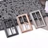 4pcs Adjustable Metal Three-Speed Buckle Set Windbreakers, Satchels, and Backpacks - Fashionable Suspender Lock Buckles In Silvery, Black, and Golden