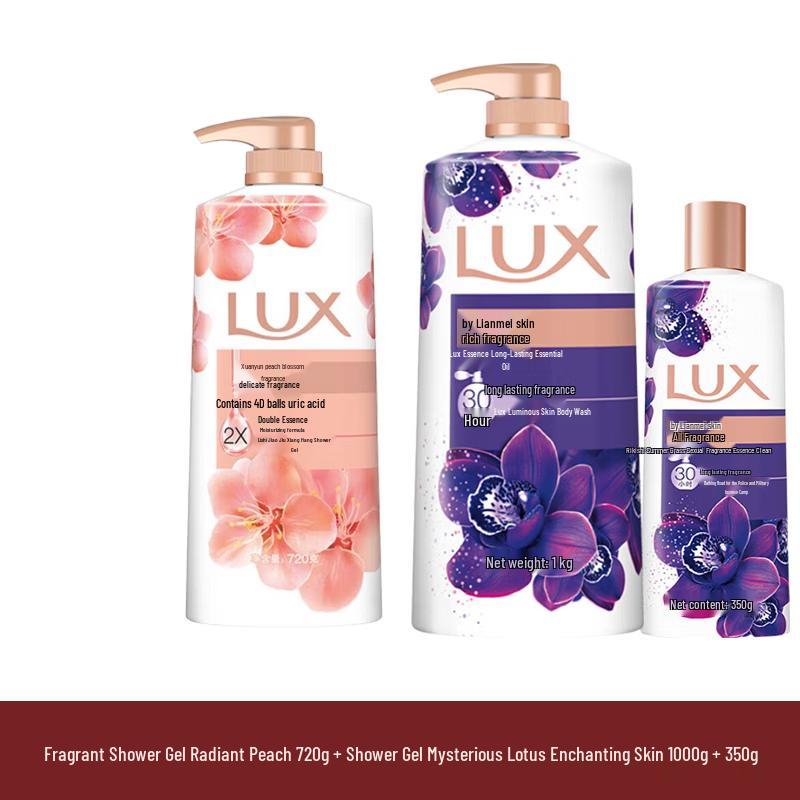 Набор гелей для душа Lux: Набор «Цветок персика и завораживающий лотос»