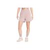 Nike Knitted Loose Fit Three-Quarter Casual Shorts Women Shorts Gray-Brown White DM6729-272