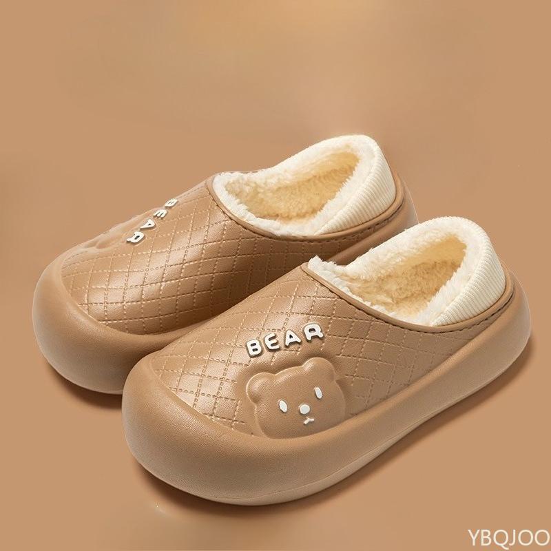 

Fashion Women s winter new indoor sliding cotton shoes cute cartoon warm home shoes multifunctional fashionable daily cotton shoes 40-41 хаки