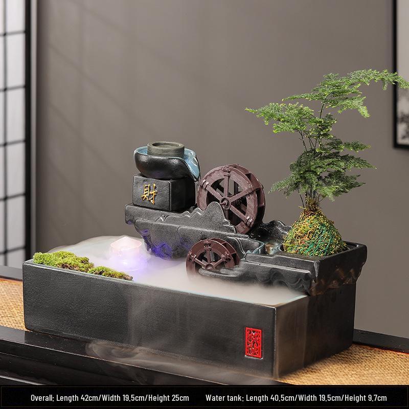 Feng Shui Flowing Water Ball Fountain for Living Room or Desktop Decor