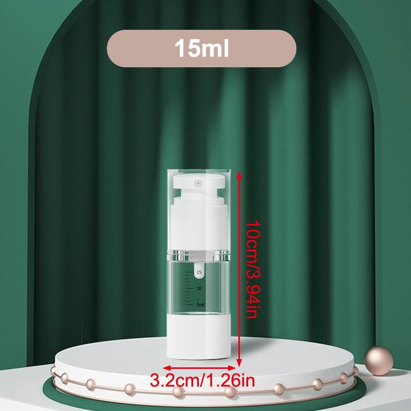 

15/30/50 мл Вакуумний спрей-пляшка для лосьйону зі шкалою, портативна для подорожей, багаторазові пляшки, контейнер для косметики, рідкої основи A4