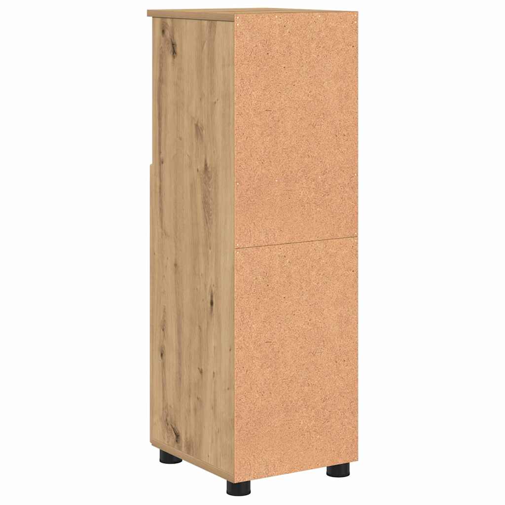 Bathroom Cabinet with Storage Artisan Oak Finish 30 X 35 X 95 Cm