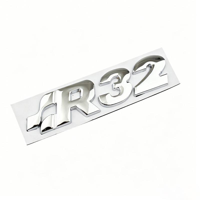 R car logo R32 R35 R36 rear logo sports R metal middle net logo labeling
