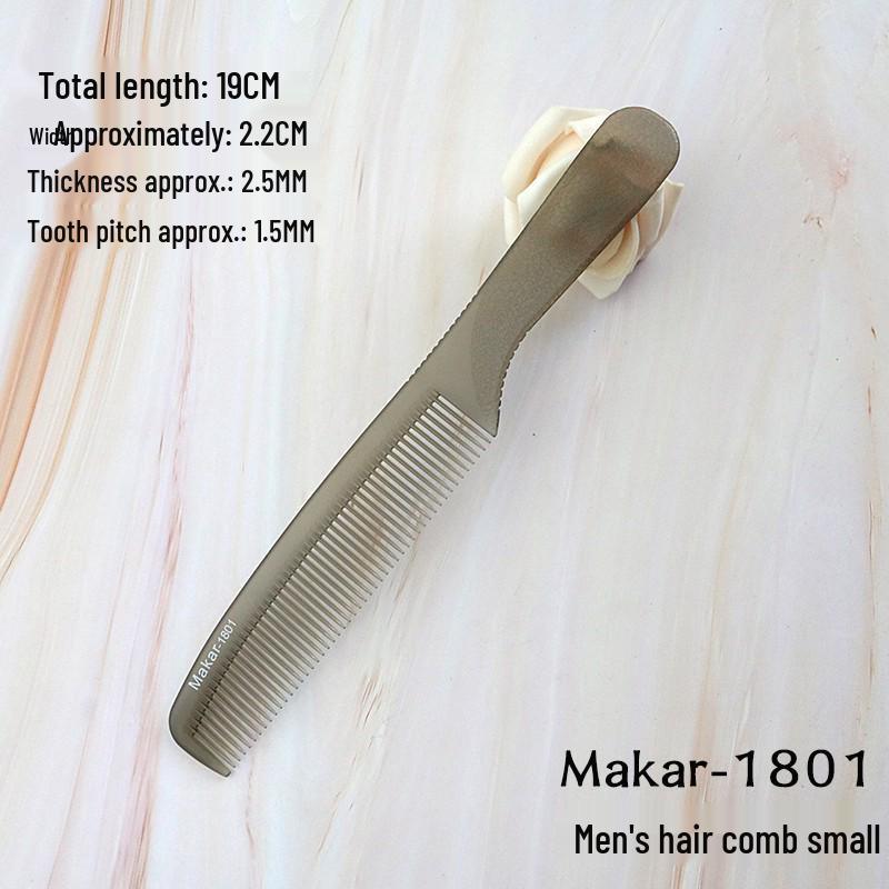 Hot-Selling Professional Dual-use Hairdressing Comb: Fine & Coarse-Toothed, Anti-static, Rubber Handle