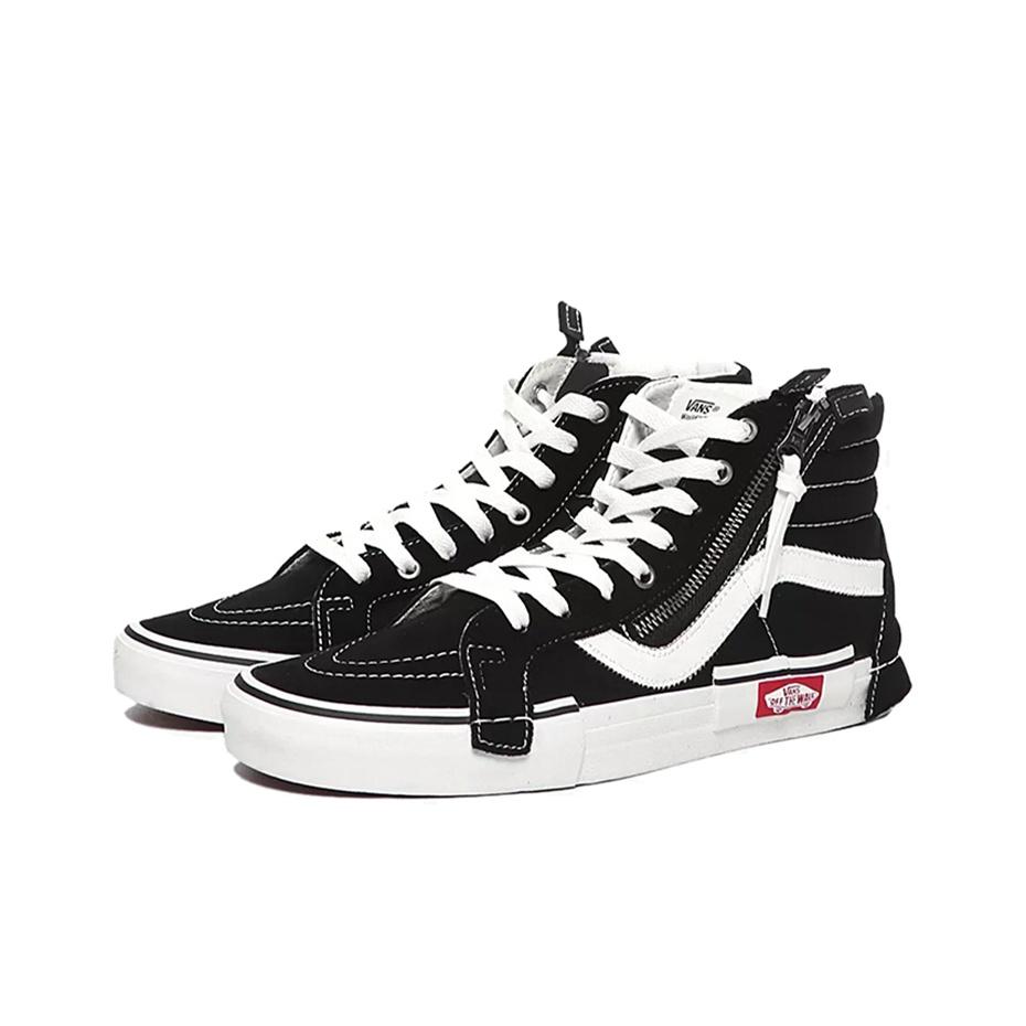 Vans Sk8 Hi Reissue Cap Deconstructed Versatile High-Top Skate Shoes Unisex Sneakers Black White VN0A3WM16BT