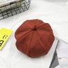 Autumn and winter three-dimensional beret women's versatile pumpkin hat British painter hat literary retro bud hat