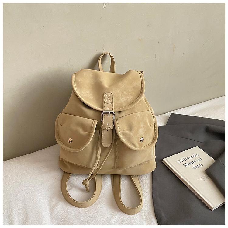 Korean Version of College Student Backpack 2025 New Retro Trend Fashion Student Bag Personalized Ins Foreign Style Backpack