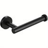 Black Toilet Paper Holder, Bathroom Paper Towel Holder, Paper Roll, Stainless Steel, Wall Mounted, Matte Black
