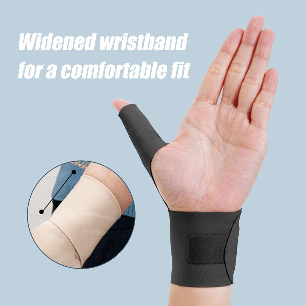 1Pair Thumb Wrist Support Brace,Elastic Arthritis Fingerless Glove for Pain Relief, Wrist Compression Sleeve Splint