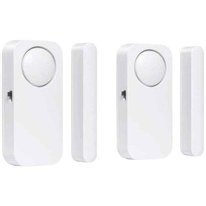 Smartwares Alarme Pour Porte / Fenêtre SMA-40251 Blanc Jeu De 2 90 dB SMA-40251