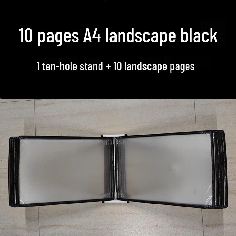 A4 Wandmontierter Klapp-Aktenordner, 5-seitiger SOP-Displayständer