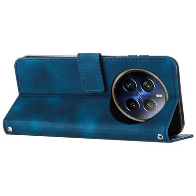 Pour Realme 12 Pro 5G/12 Pro+ 5G Étui de téléphone Triangle Imprimé Cuir Housse à rabat avec support