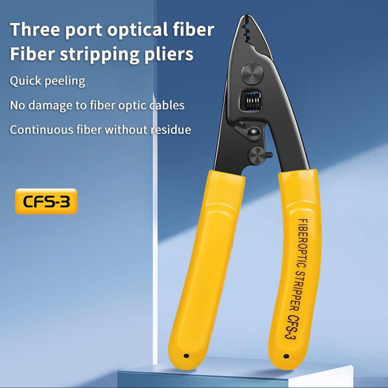 Cfs-3 Three-Port Cfs-2 Dual Port Fiber Optical Stripper Pliers Wire Strippers For Ftth Tools Optic Stripping Plier Tool