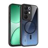 KEYSION Transparent Magnetic Phone Case for Realme C85 5G Soft Silicone+PC HD Clear Shockproof Back Cover for OPPO Realme C85
