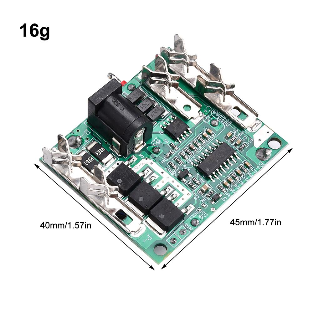 

5S 5 Serial 18V 21V 20A Li-Ion Lithium Battery Charger Protection Board Module Pack Circuit Board BMS Module Power Tool Module зелений