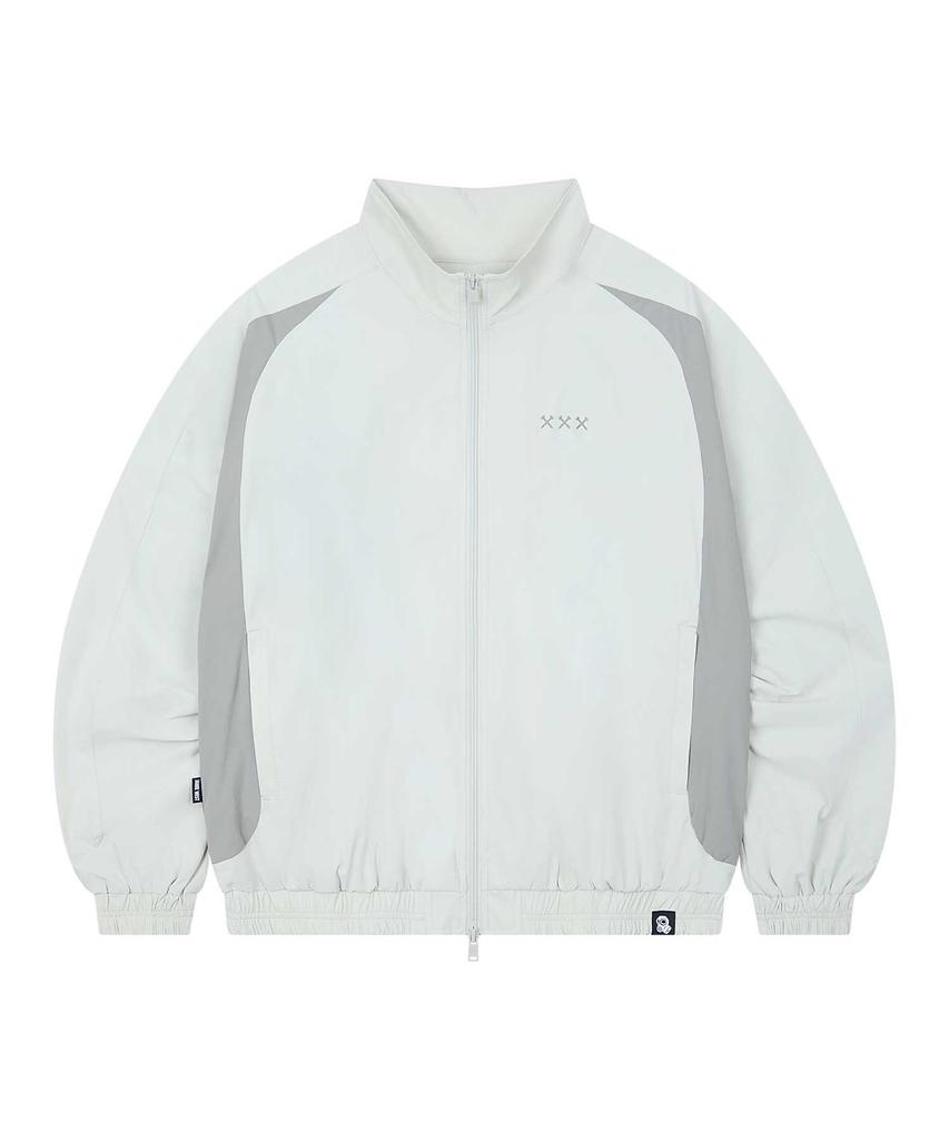 JAMIE WEST Nylon Spandex Washer Windbreaker (Grey)