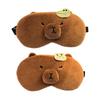 Kreative Plüsch-Capybara-Augenmaske Weiche und bequeme Schlafmaske Abdeckung für Reisen, Büro, Nickerchen und den Heimgebrauch