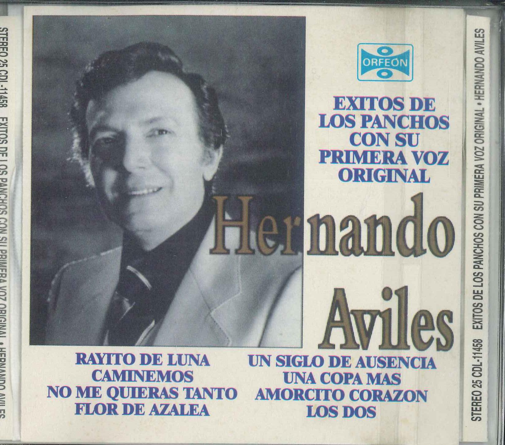 

CD HERNANDO AVILES - Хиты Los Panchos С Его Первым CDL11458 ORFEON 1995 Мексика Латинский Б/у