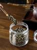 Transparent Glass Tea Storage Can - Moisture-Proof, Sealed Jar for Chrysanthemum & Dried Tangerine Peel
