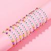 Acrylic A-Z 26 Letter Round Beads Colorful Alphabet Loose Spacer Beads For Jewelry Making Diy Bracelet Necklace Accessories