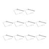 10PCS 70mm Trailer Coupler Pin Silver Galvanized Iron Quick Latching Square Safety Heavy Duty Locking Pin For Mowers