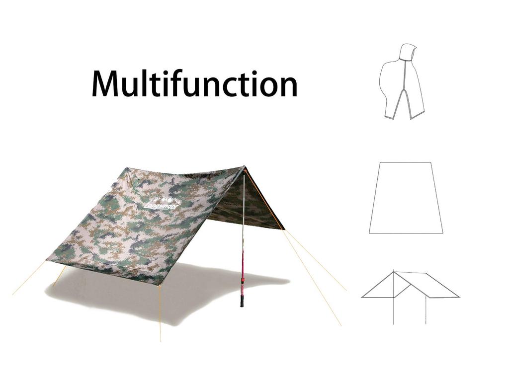 Longsinger Reusable Rain Poncho with Adjustable Hood and Armrests for Outdoor and Men and Army Green Waterproof, Lightweight, Hiking, Fishing,